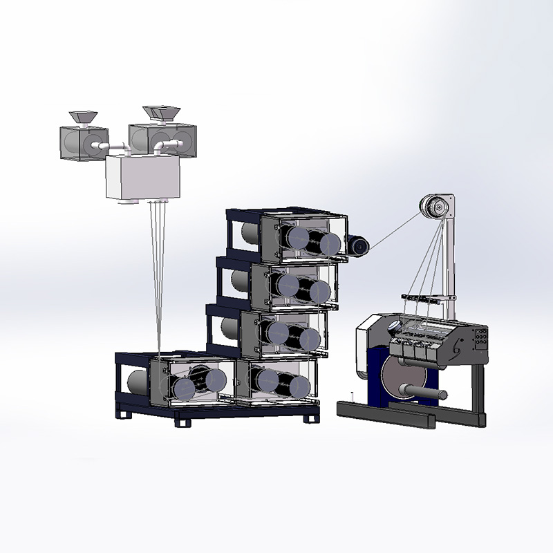 Industrielle Spinnproduktionslinie mit PET, PA, PP oder anderen Rohstoffen